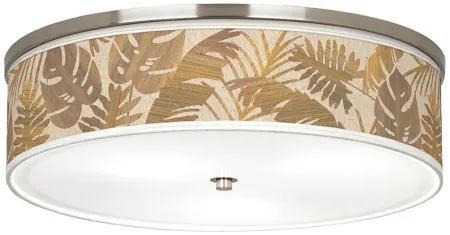 Tropical Woodwork Giclee Nickel 20 1/4" Wide Ceiling Light