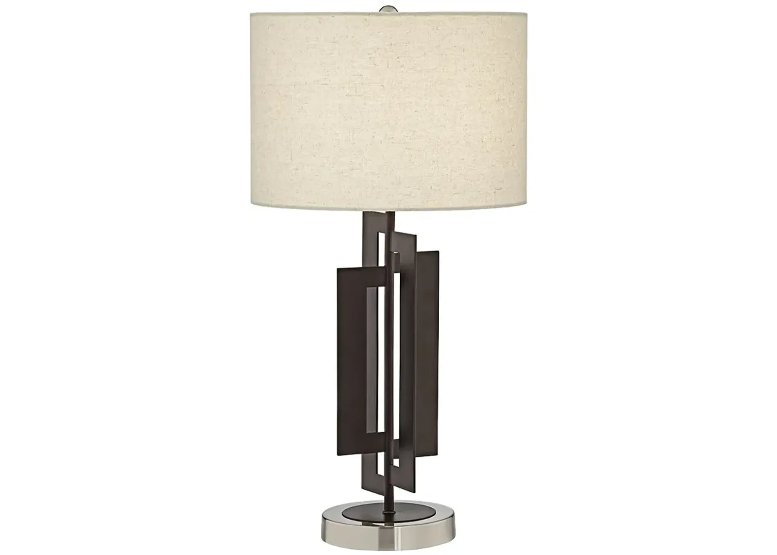 Pacific Coast Deville 25" Bronze Geometric Metal Table Lamp