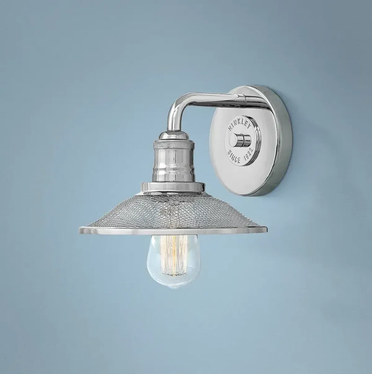 Hinkley Rigby 8 3/4" High Polished Nickel Wall Sconce