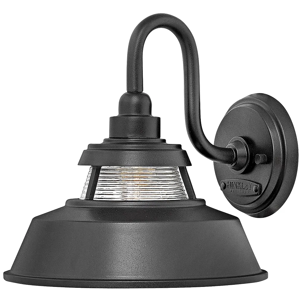 Hinkley Troyer 10" High Black Outdoor Wall Light