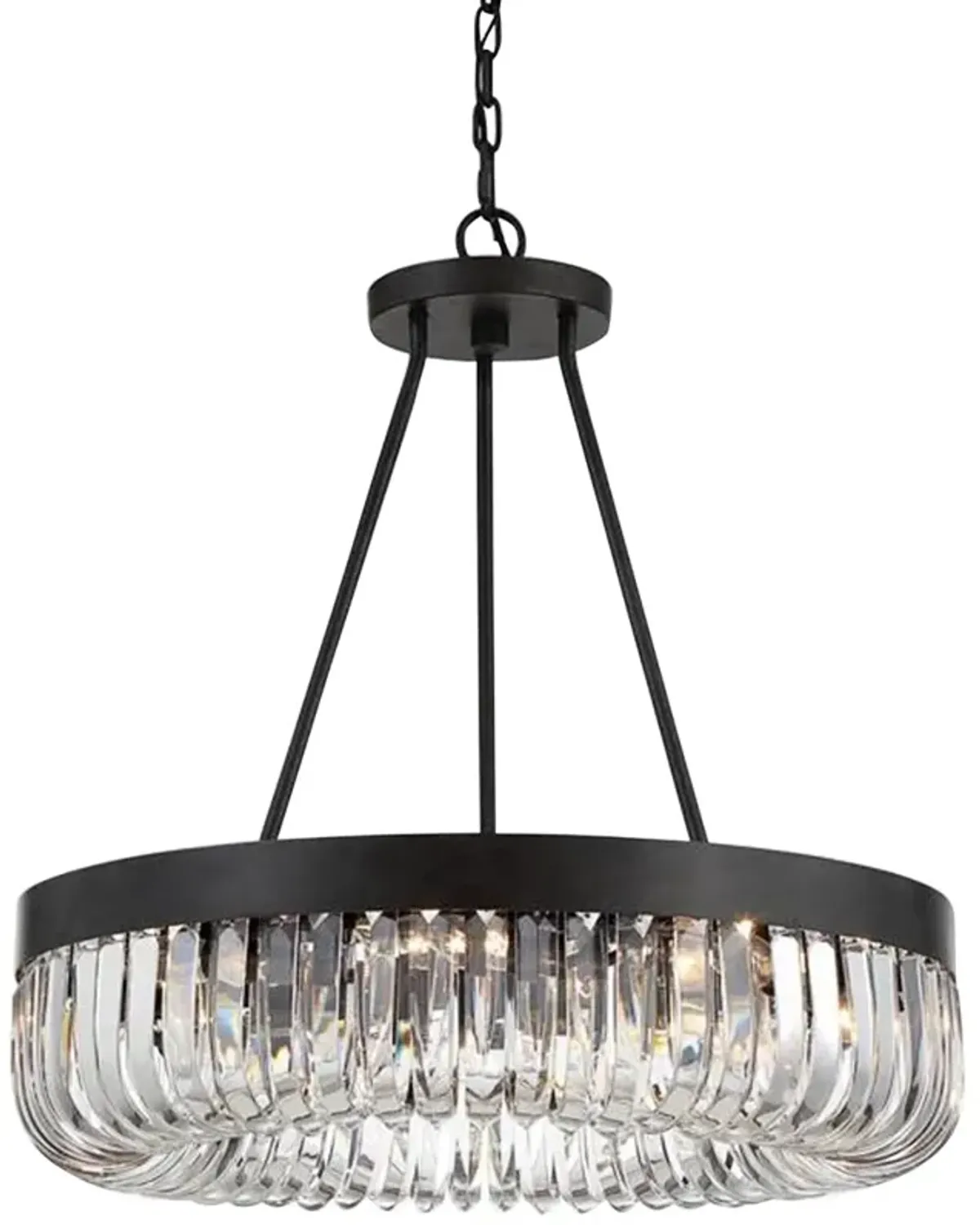 Alister 8 Light Charcoal Bronze Chandelier