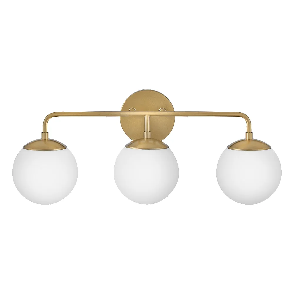 Hinkley Lark-Julep 24" 3-Light Lacquered Brass Bathroom Vanity Light