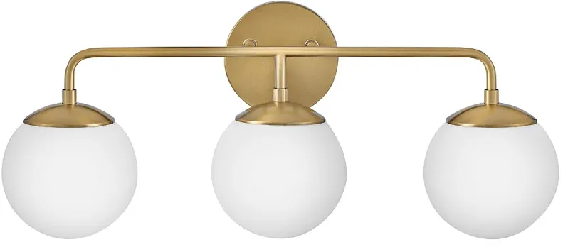 Hinkley Lark-Julep 24" 3-Light Lacquered Brass Bathroom Vanity Light