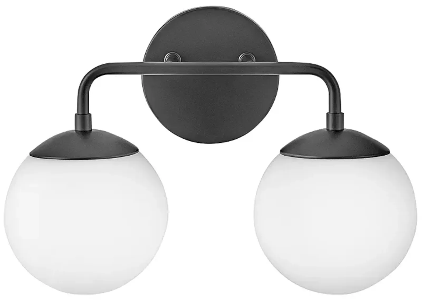 Hinkley Lark-Julep 10" High Black Steel 2-Light Wall Light