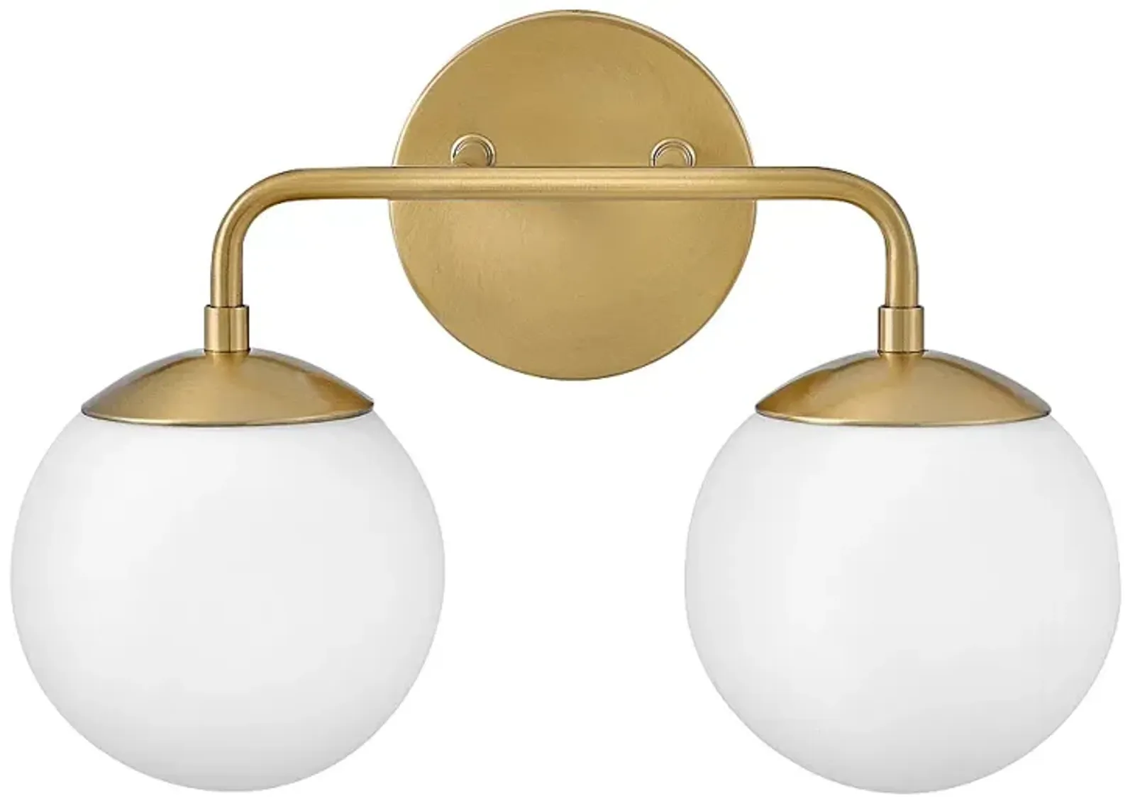 Hinkley Julep 10" High Lacquered Brass 2-Light Wall Sconce