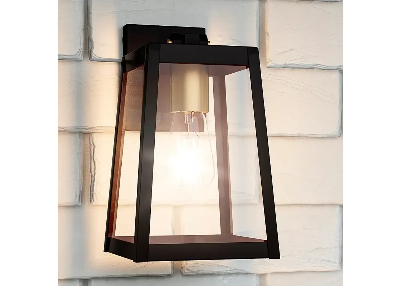 Quoizel Amberly Grove 12" High Western Bronze Outdoor Wall Light