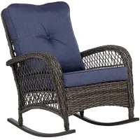 Madden Blue Outdoor Rocking Chair