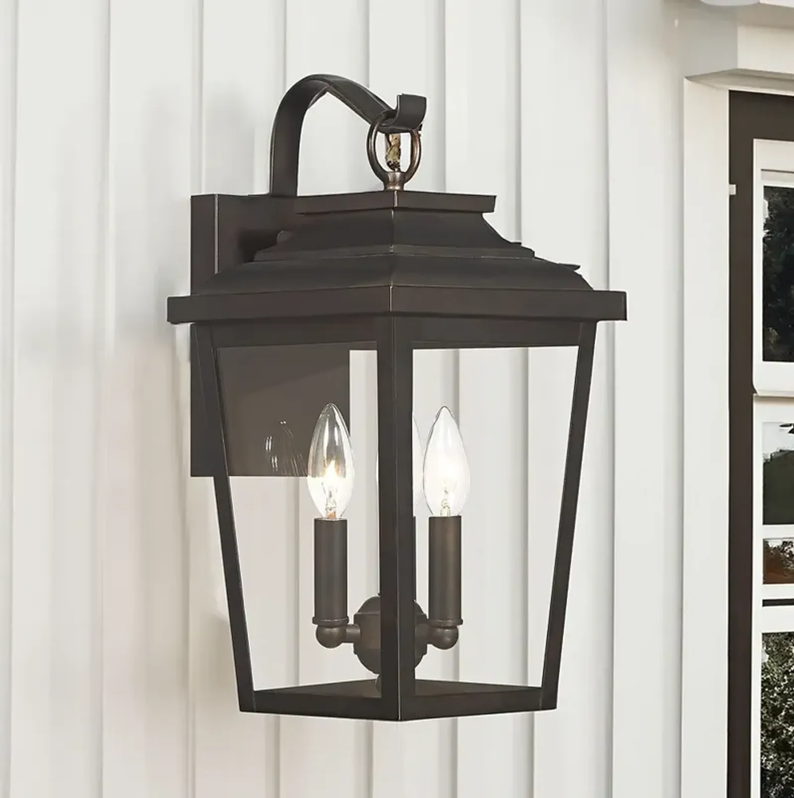 Minka Irvington Manor 16 3/4" High Bronze 3-Light Outdoor Wall Light