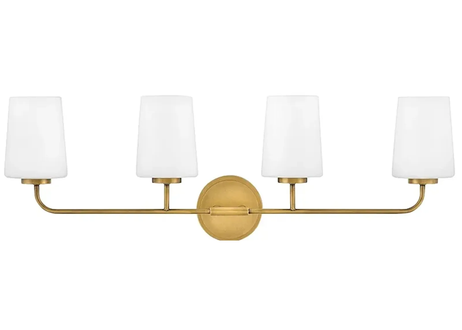 Hinkley Lark-Kline 33" Wide Brass Four Light Modern Vanity Bath Light