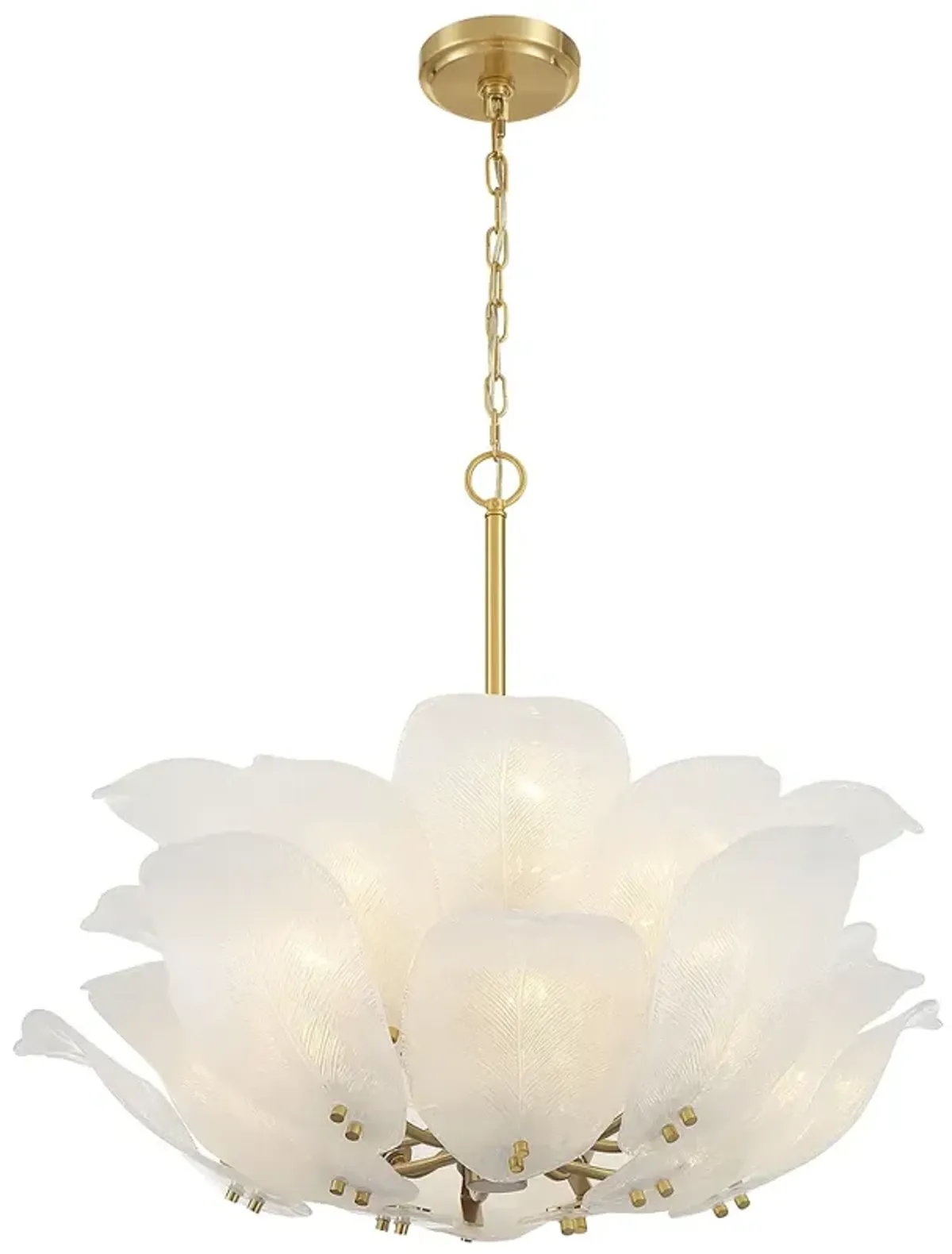Metropolitan Orchid 10-Light 28.5-in Legacy Brass Indoor Pendant