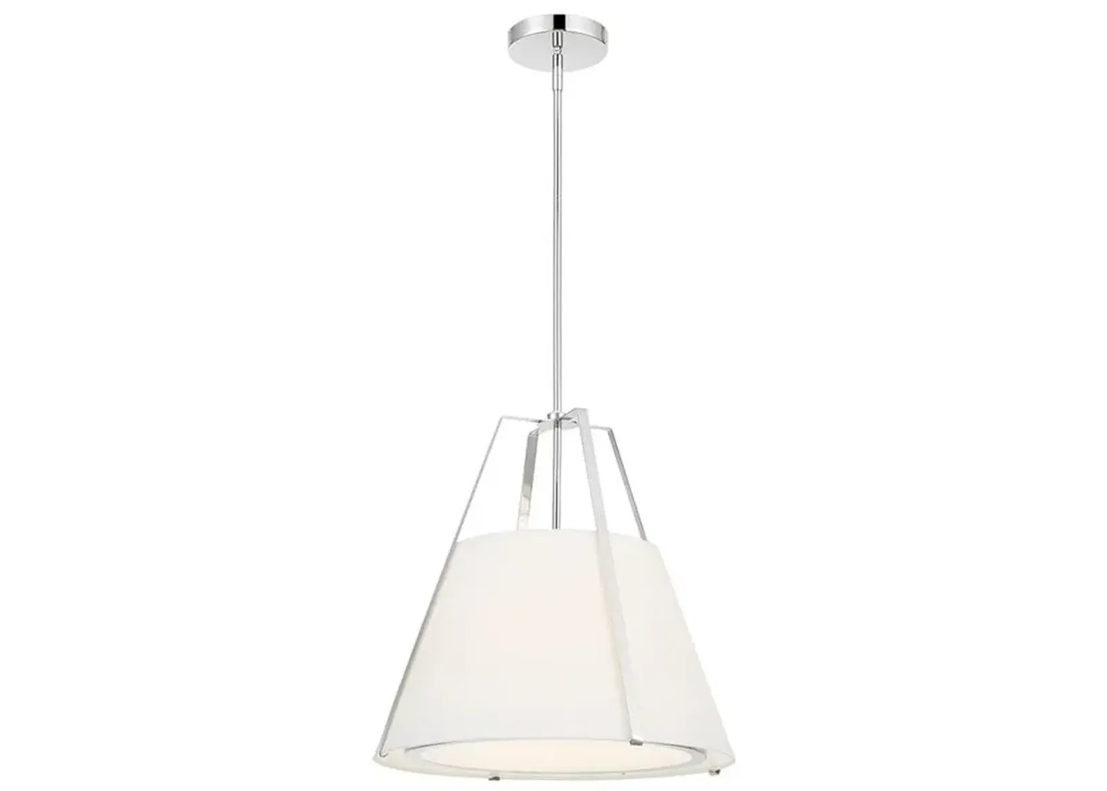 Crystorama Fulton 20" Wide 3-Light Polished Nickel Modern Pendant