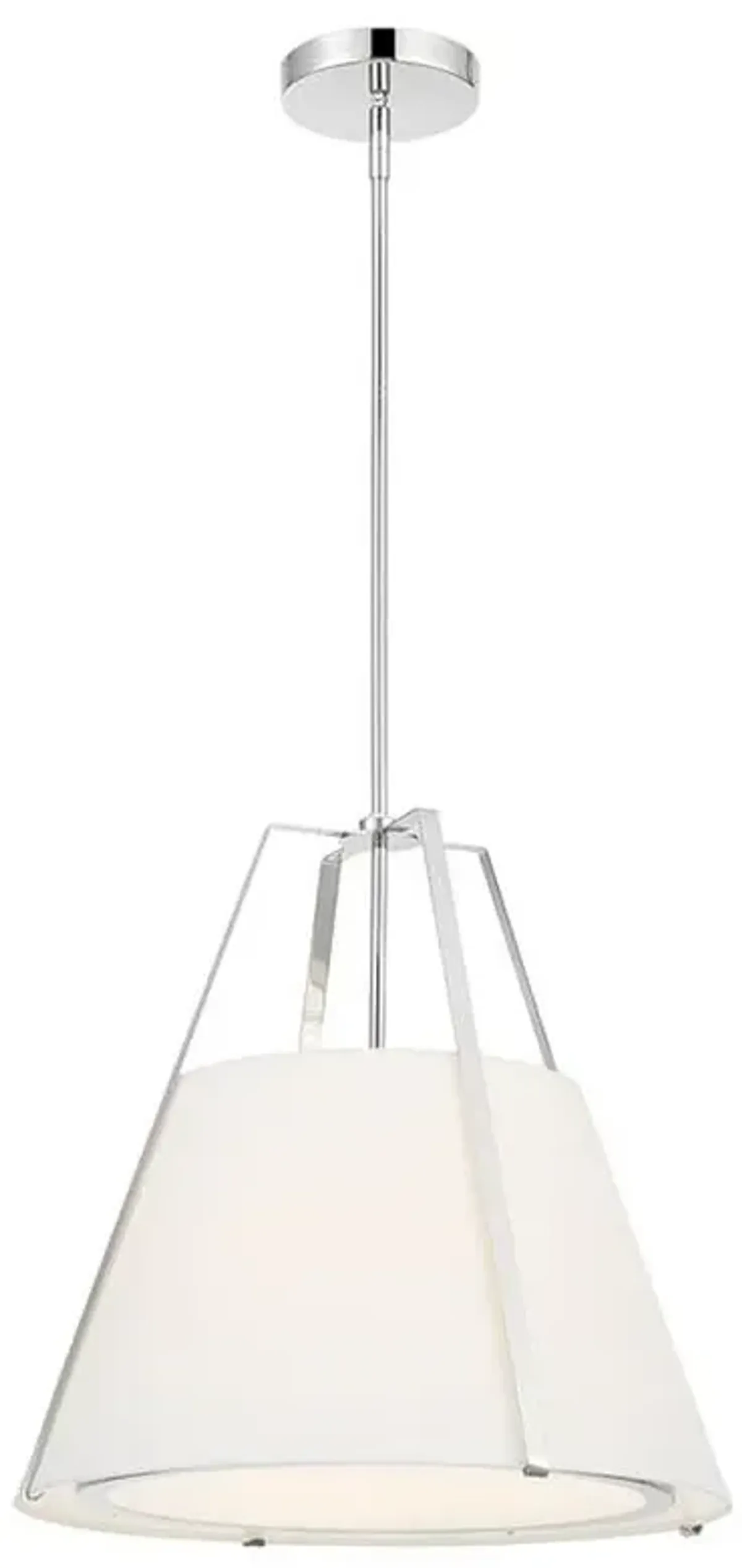 Crystorama Fulton 20" Wide 3-Light Polished Nickel Modern Pendant