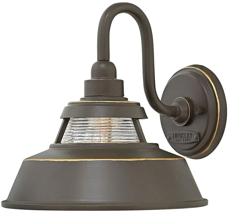 Hinkley Troyer 10" High Oil Rubbed Bronze Outdoor Wall Light