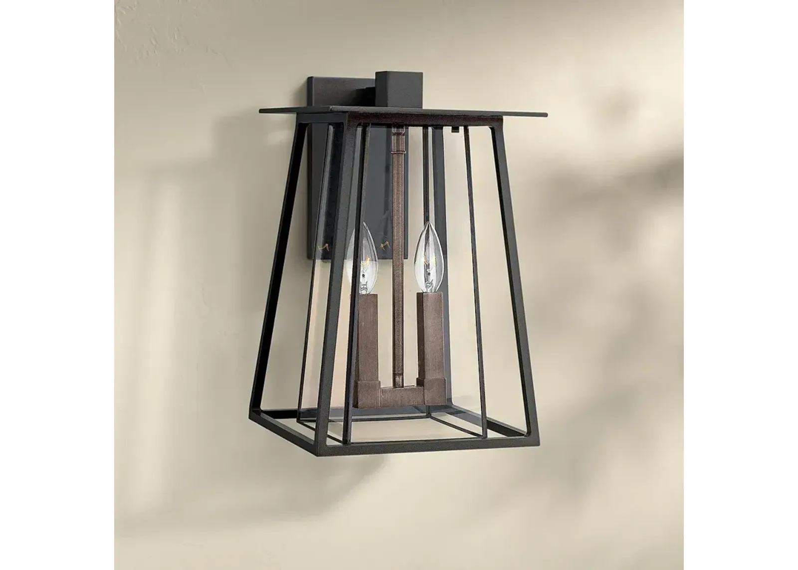 Hinkley Walker 15" High Black Outdoor Wall Light