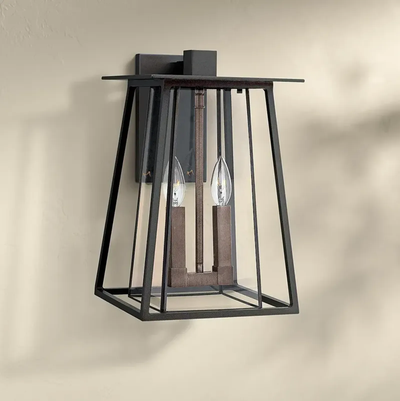 Hinkley Walker 15" High Black Outdoor Wall Light