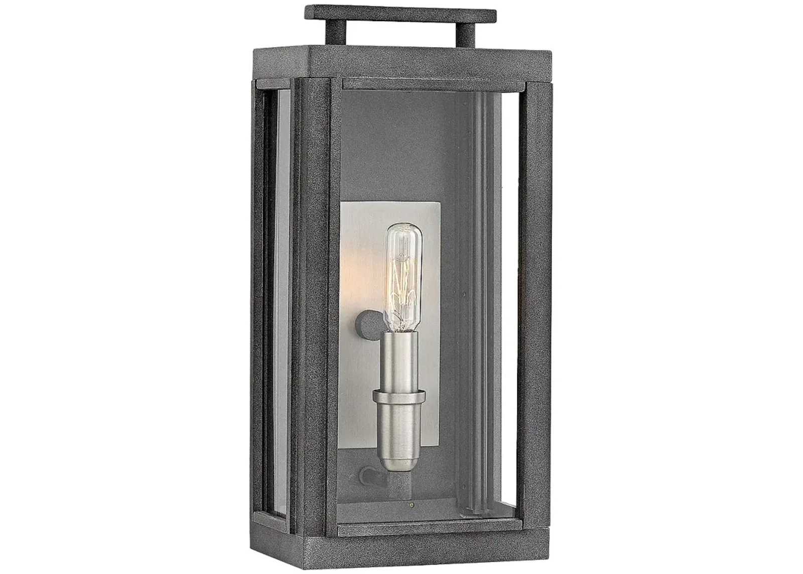 Hinkley Sutcliffe 14" High Aged Zinc Outdoor Wall Light