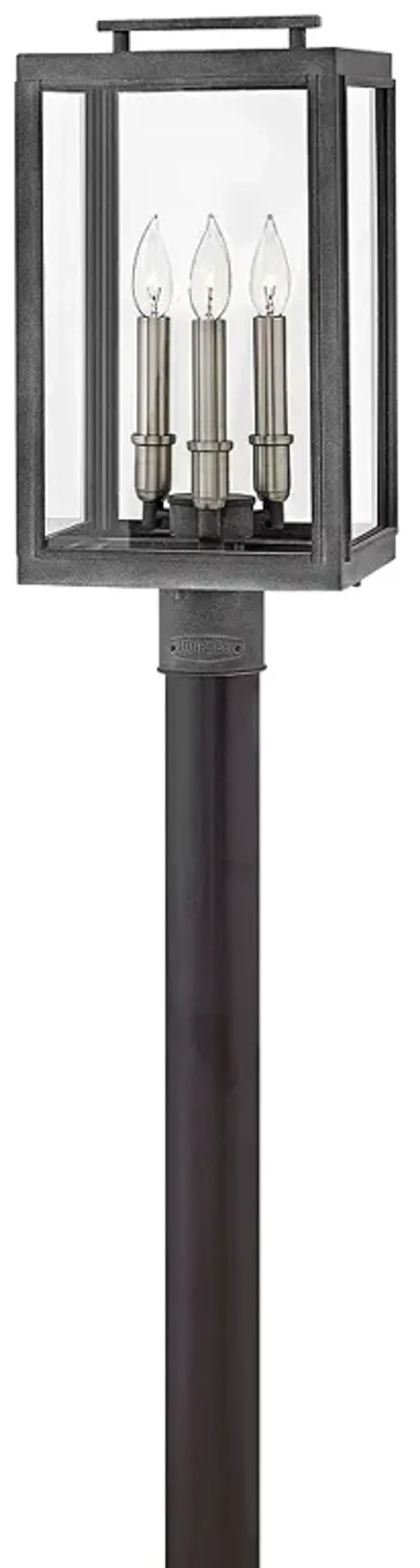 Hinkley Sutcliffe 20" High Aged Zinc Outdoor Post Light