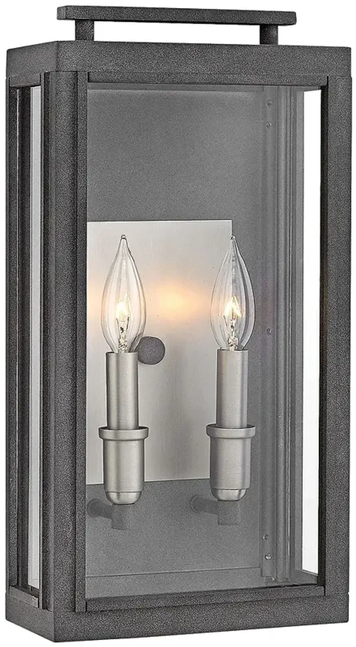 Hinkley Sutcliffe 17" High Aged Zinc Outdoor Wall Light