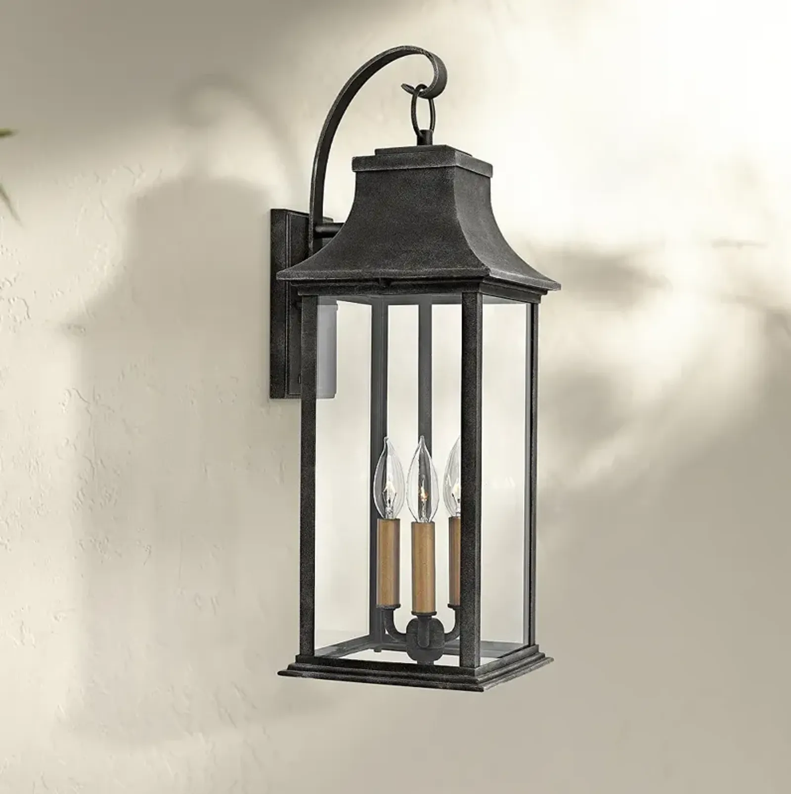 Hinkley Adair 24 1/2" High Aged Zinc Outdoor Wall Light