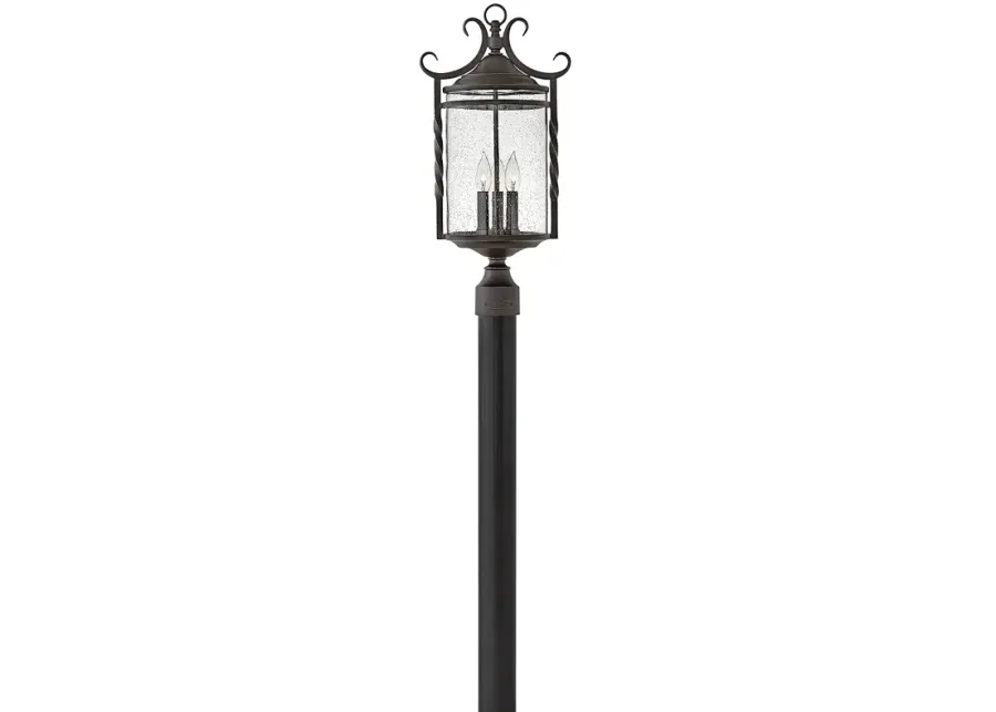 Hinkley Casa 23 3/4" High Olde Black Outdoor Post Light