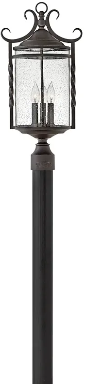 Hinkley Casa 23 3/4" High Olde Black Outdoor Post Light