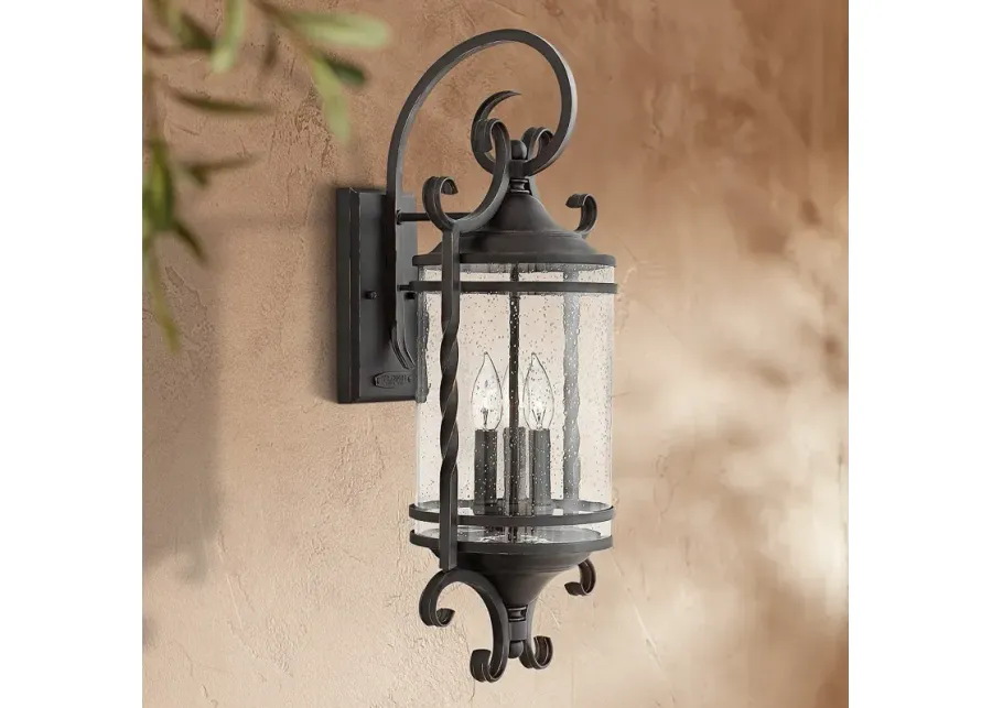 Hinkley Casa 26" High Traditional Olde Black Outdoor Wall Light