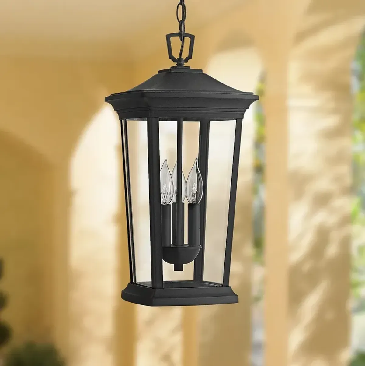 Hinkley Bromley 19 1/4" High Museum Black Outdoor Hanging Light