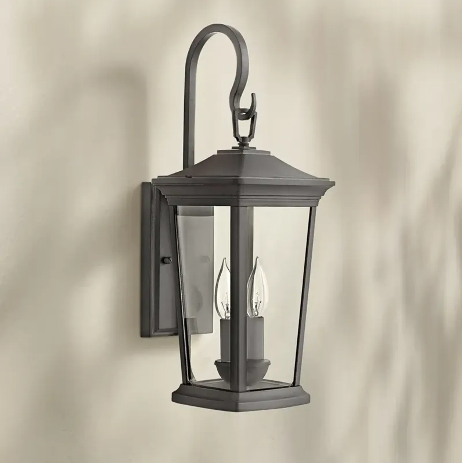 Hinkley Bromley 20" High Museum Black Outdoor Lantern Wall Light