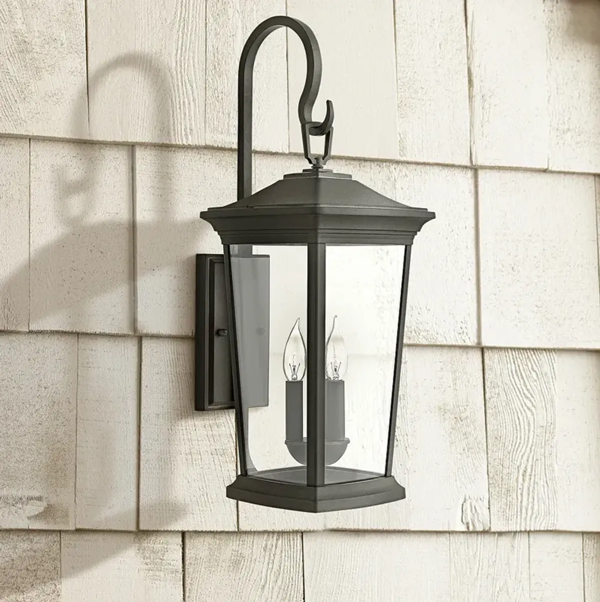 Hinkley Bromley 24 3/4" High Museum Black Outdoor Wall Light