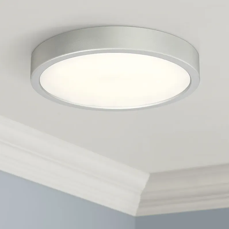 George Kovacs Puzo 10" Wide Silver LED Ceiling Light