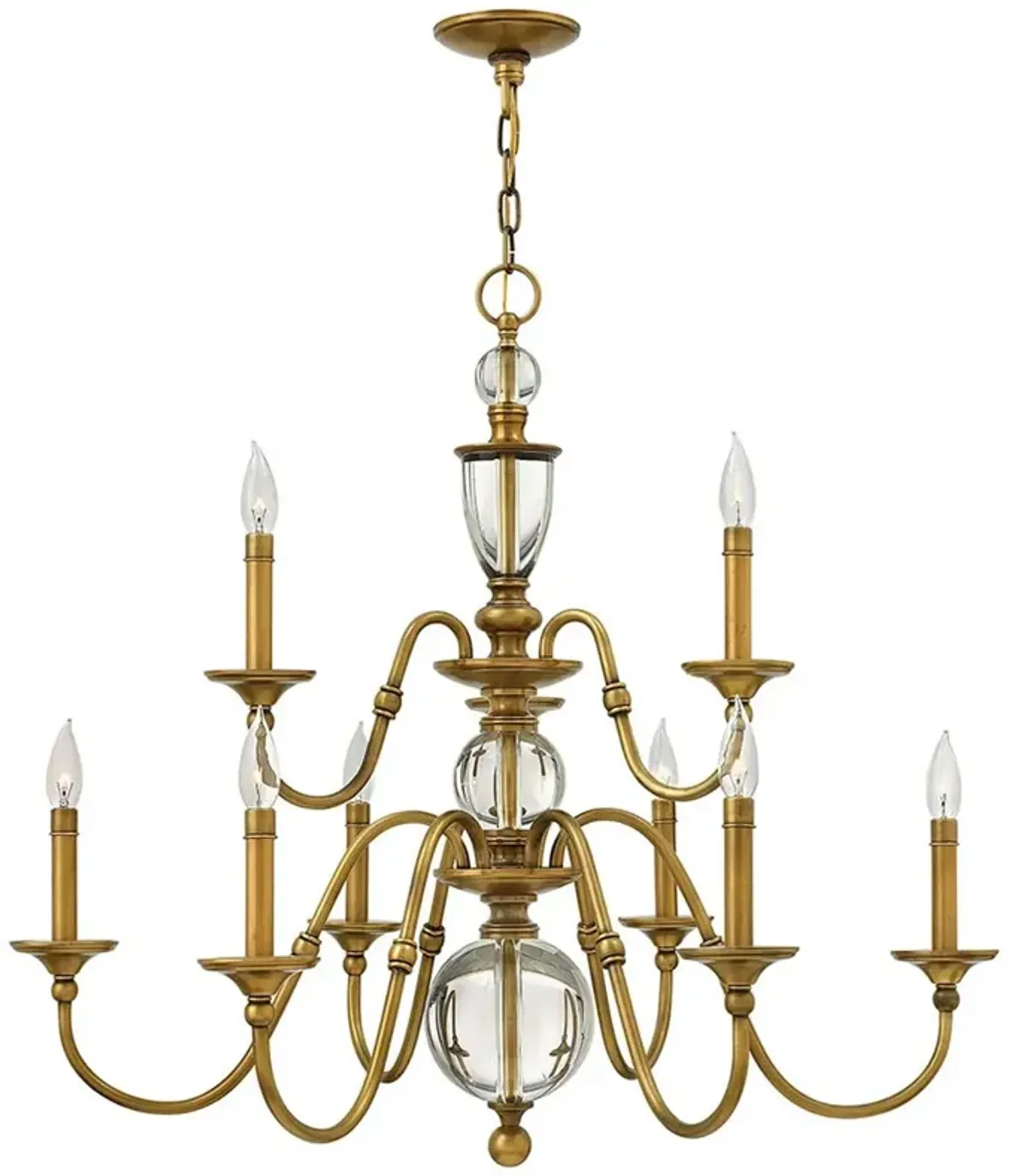 Eleanor Heritage Brass Nine-Light