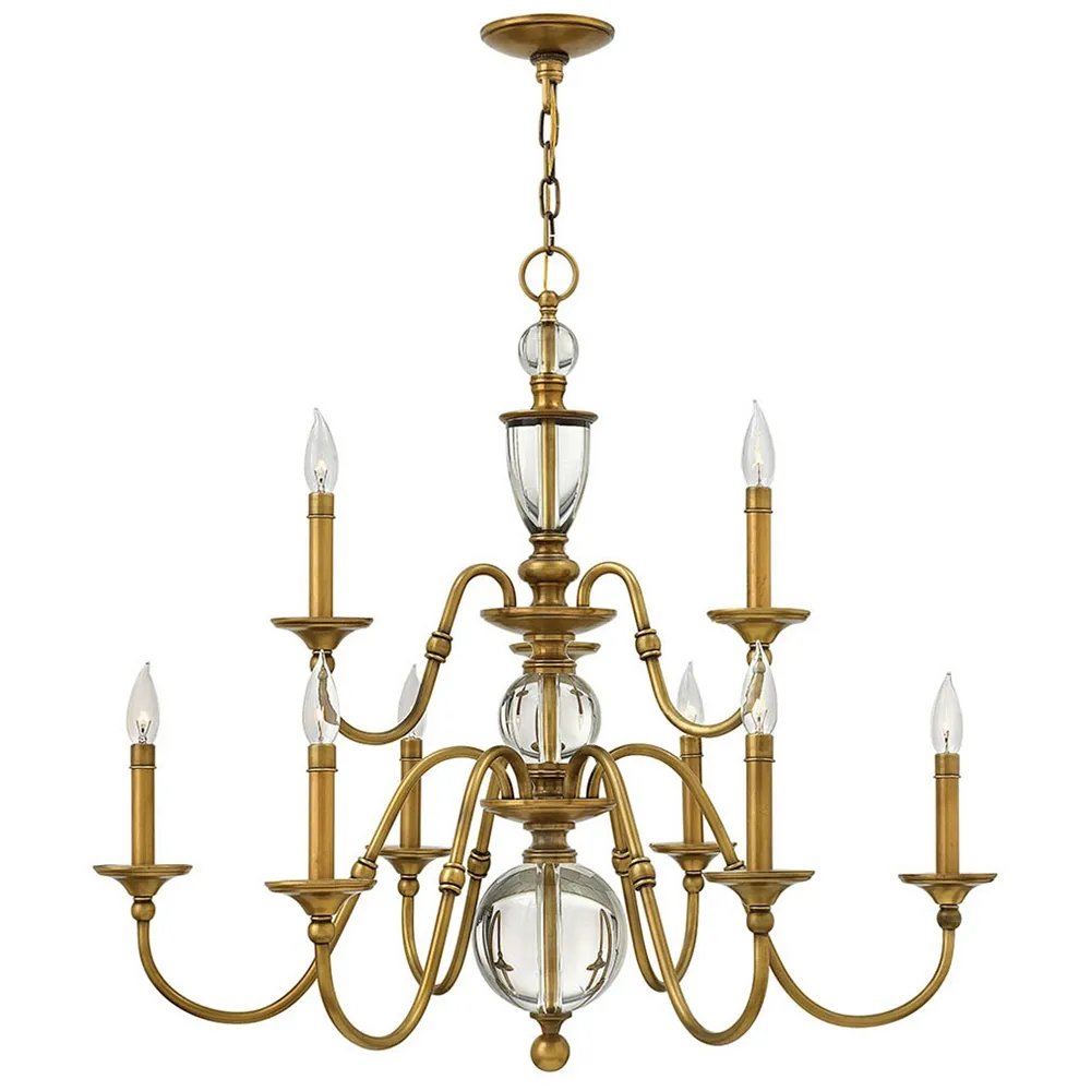 Eleanor Heritage Brass Nine-Light