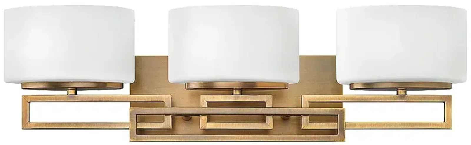 Bath Lanza-Three Light Vanity-Brushed Bronze