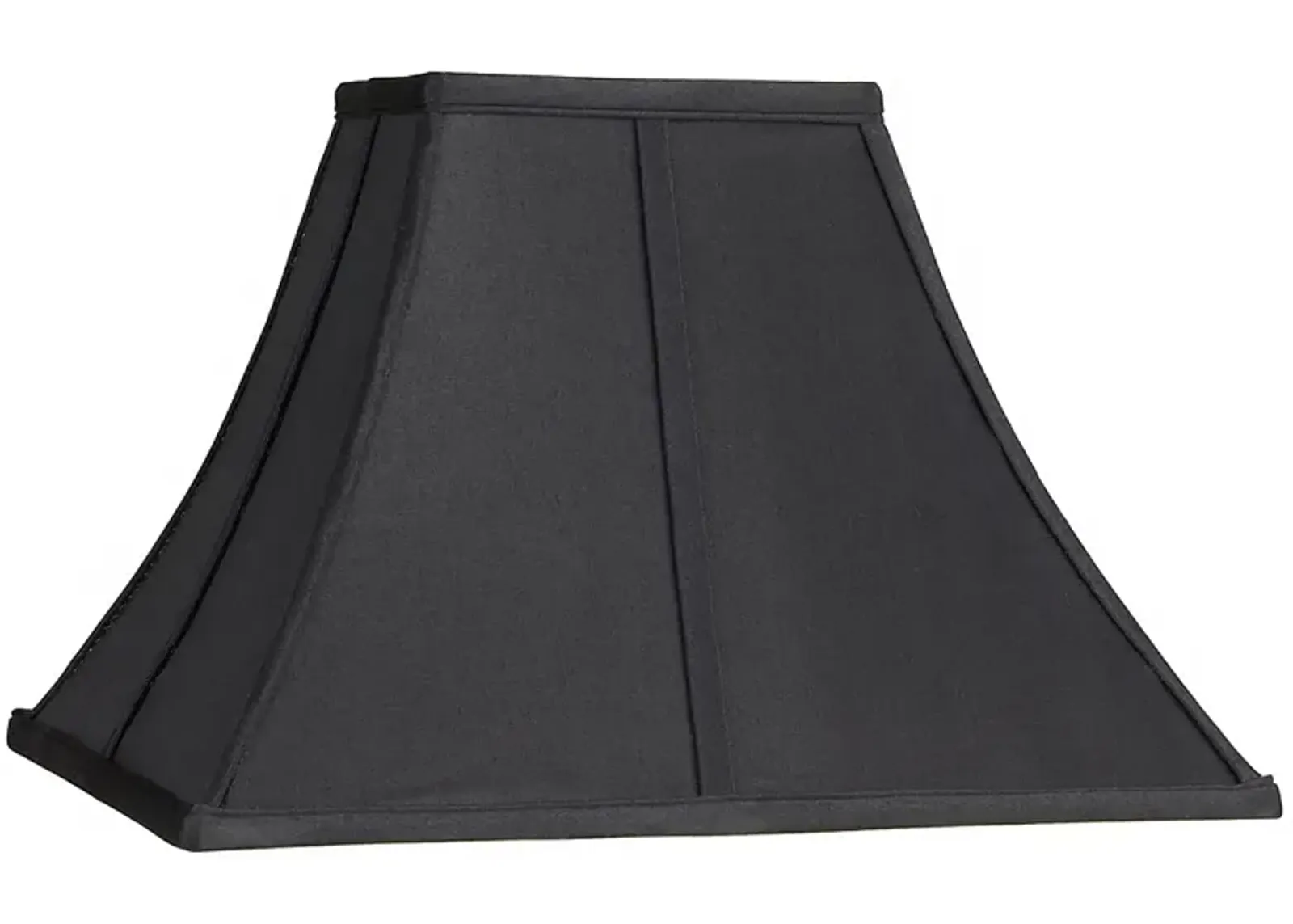 Square Curved Black Lamp Shade 6x14x9 1/2 (Spider)