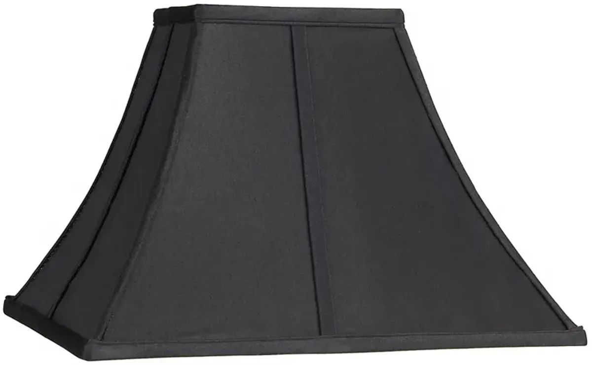 Square Curved Black Lamp Shade 6x14x9 1/2 (Spider)