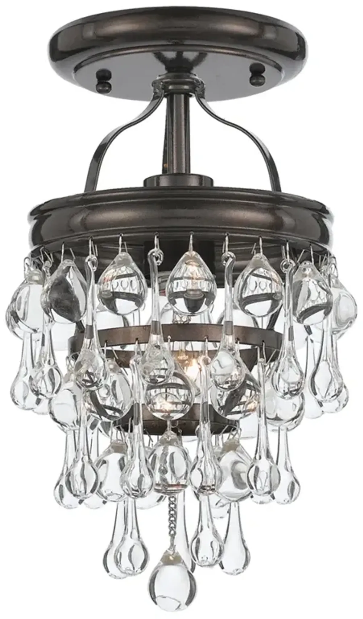 Calypso 1 Light Bronze Semi-Flush