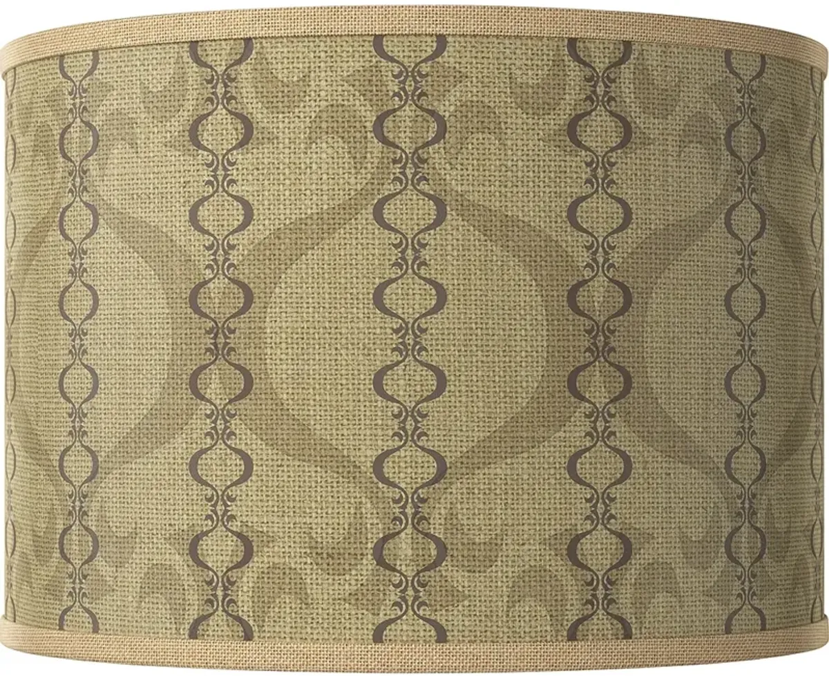 Colette White Giclee Round Drum Lamp Shade 15.5x15.5x11 (Spider)
