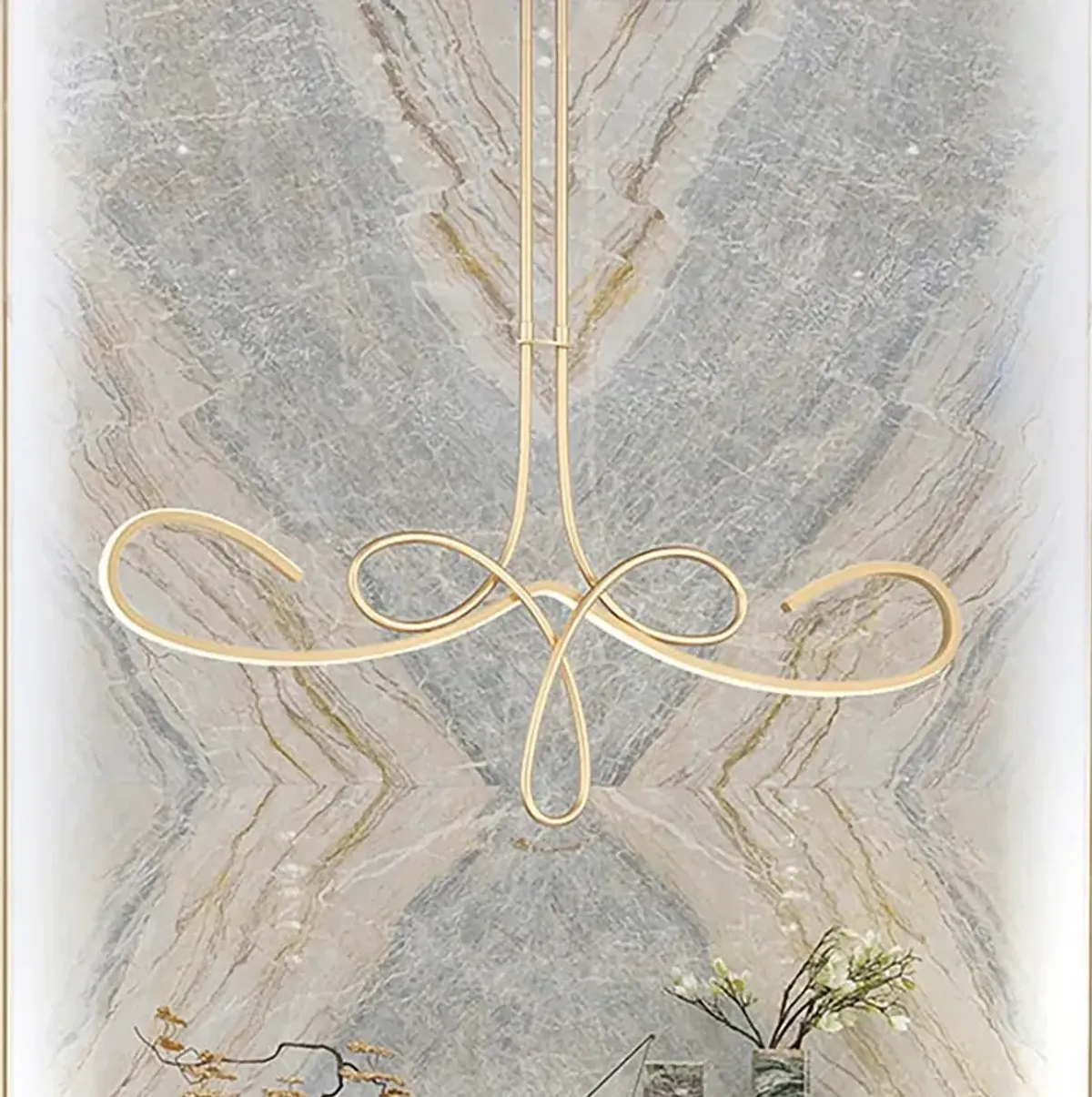 George Kovacs Astor 38" Wide Soft Gold LED Island Pendant