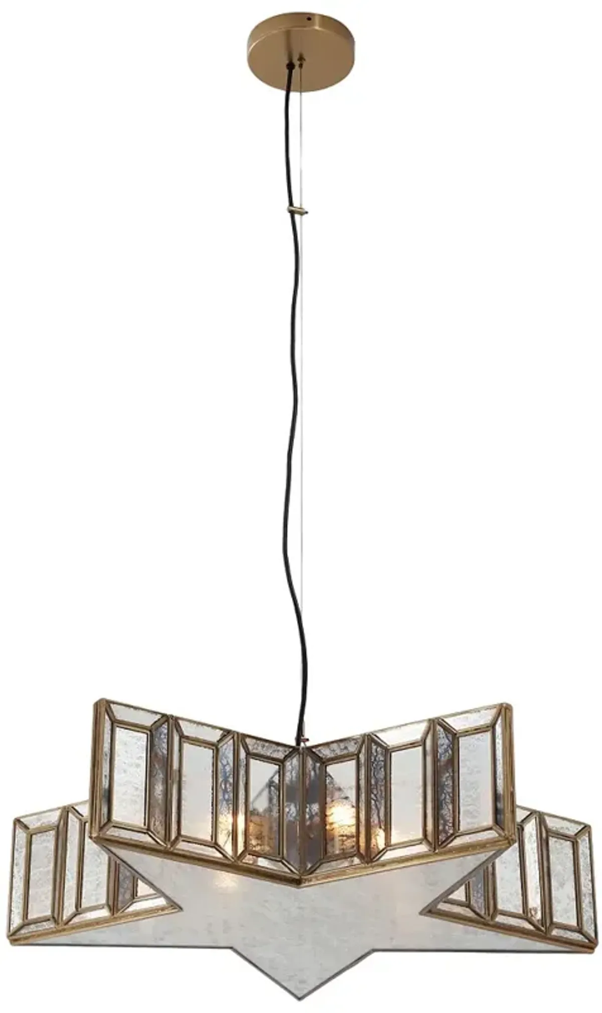 Minka Lavery Luce Stellare 5-Light 28.25-in Artisan Brass Pendant