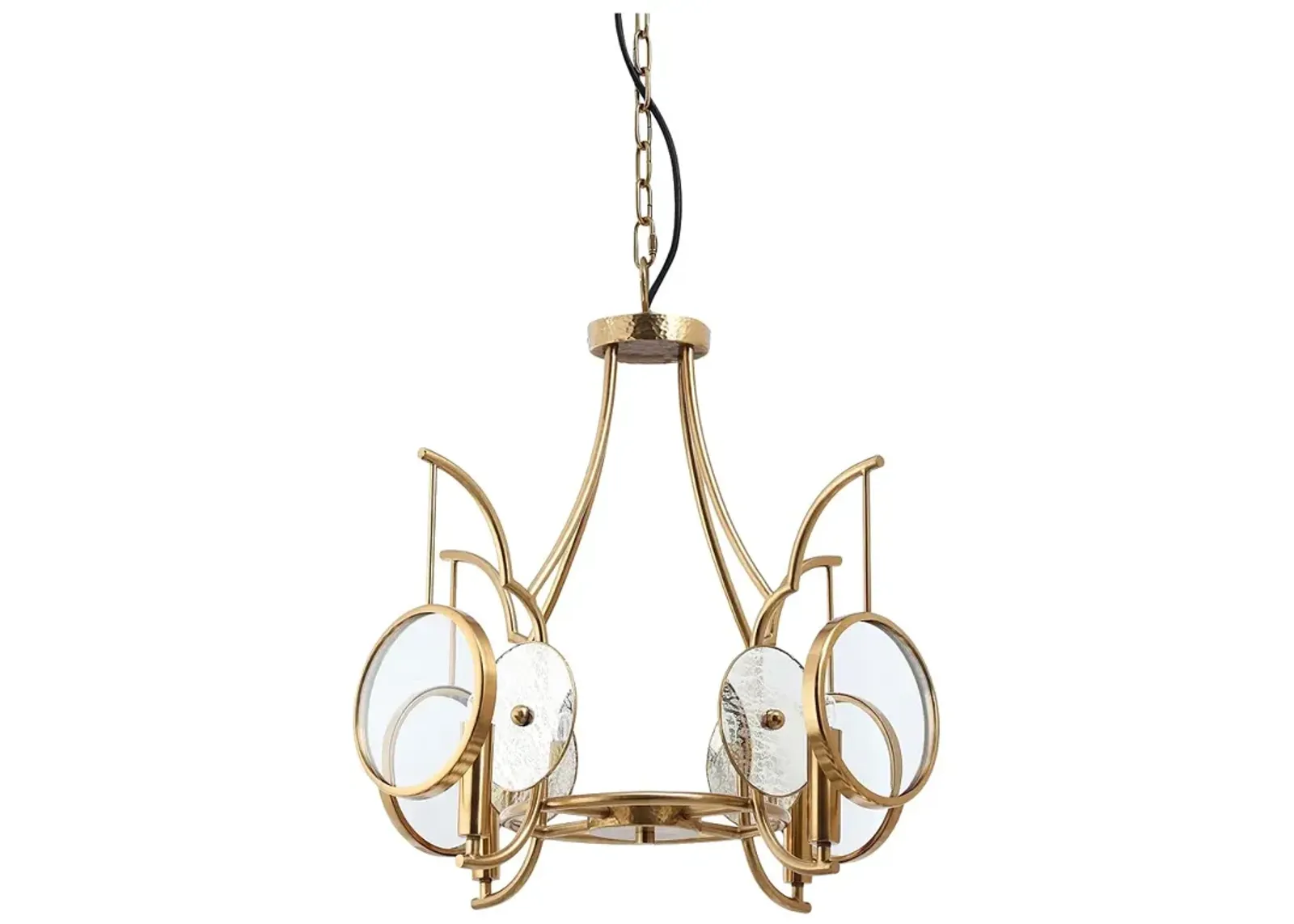 Minka Lavery Into Focus 4-Light 22-in Artisan Brass Semi Flush