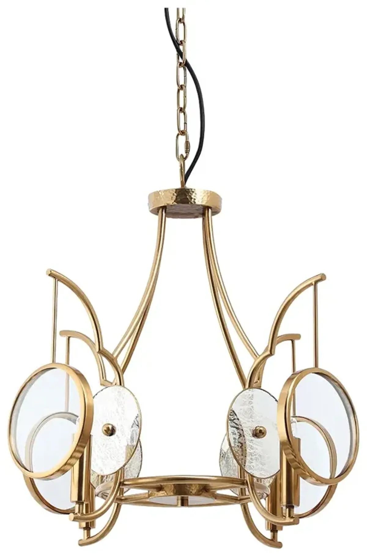 Minka Lavery Into Focus 4-Light 22-in Artisan Brass Semi Flush