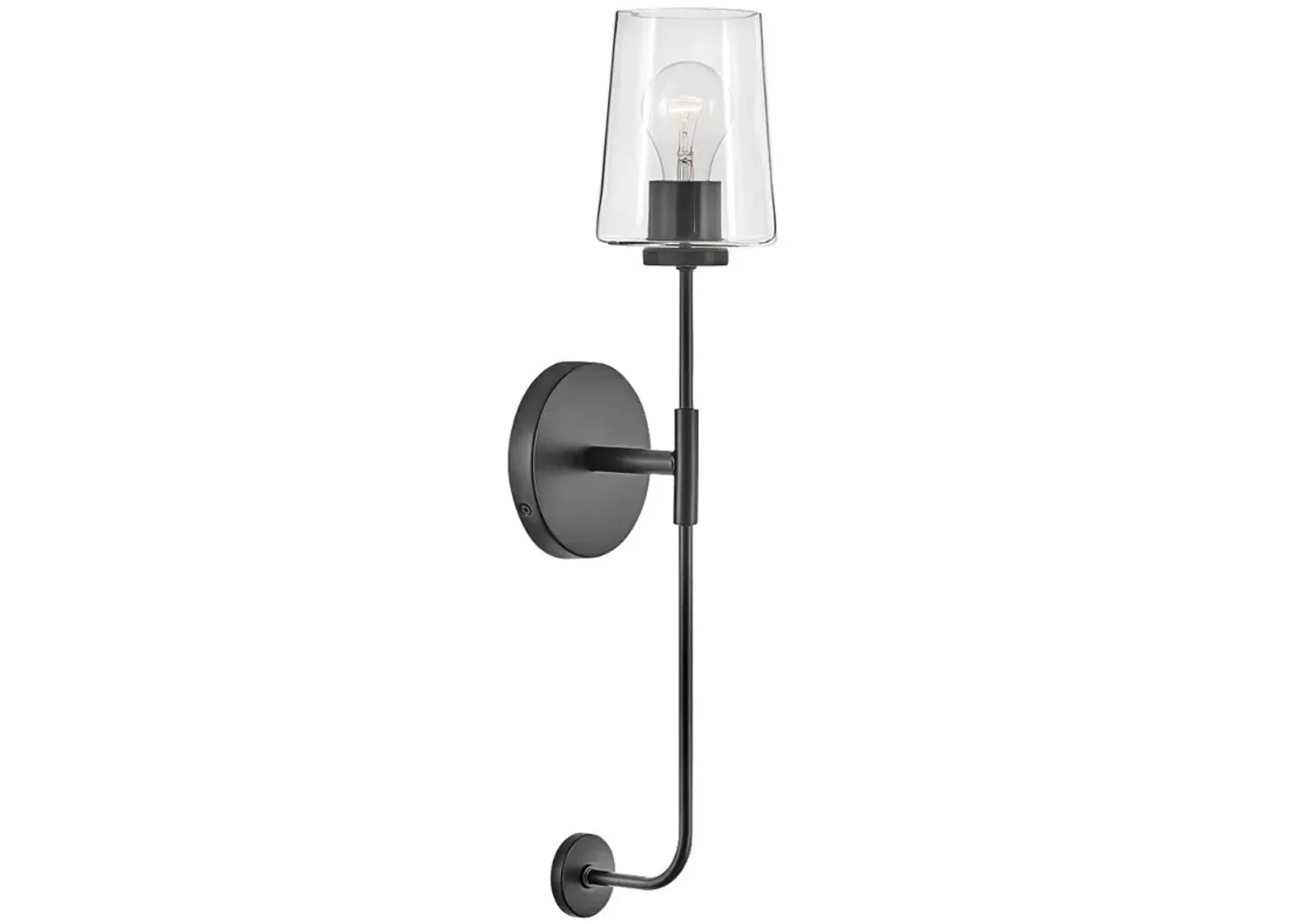 Lark-Kline Sconce-Single Light Tall Sconce-Black