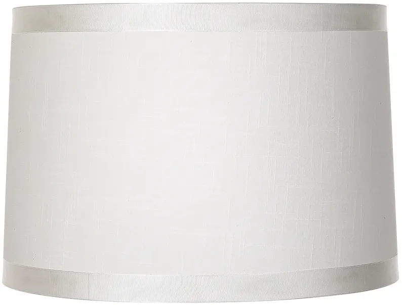 Springcrest White Fabric Tapered Drum Shade 15x16x11 (Spider)