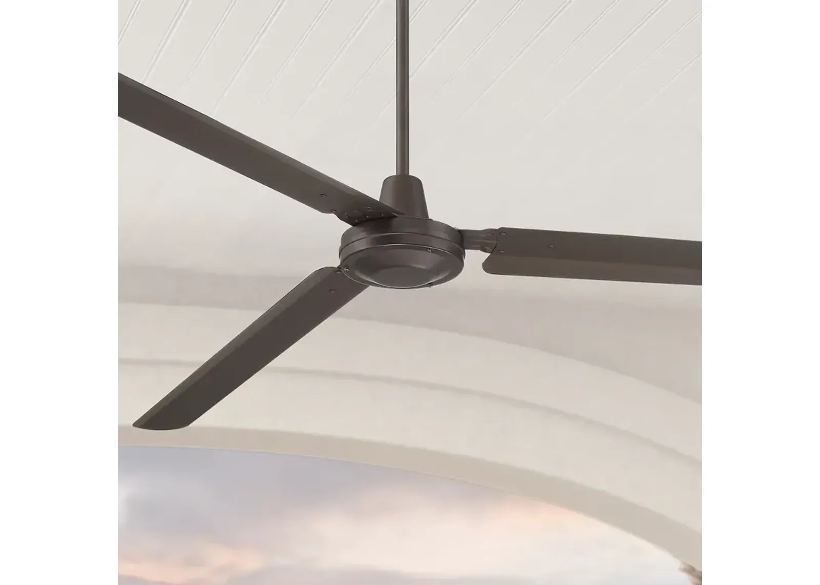 72" Casa Velocity Bronze Damp Large Modern Fan with Wall Control