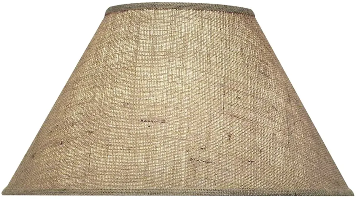 Stiffel Natural Burlap Empire Lamp Shade 8x20x12 (Spider)