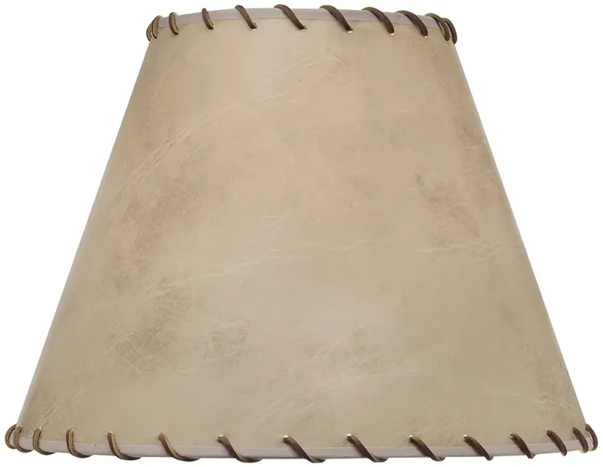 Stiffel Faux Calf Skin Empire Lamp Shade 8x16x12 (Spider)
