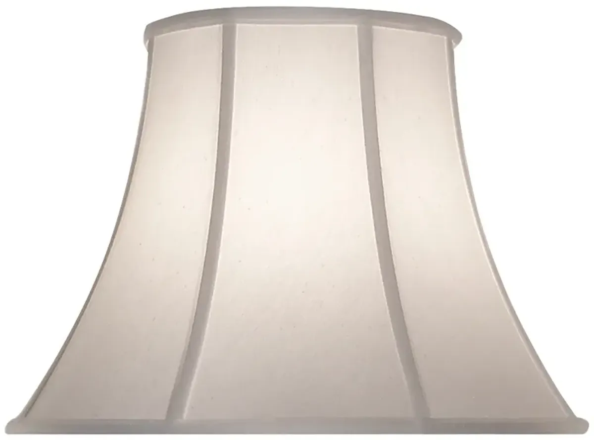 Stiffel Pearl Supreme Satin Bell Lamp Shade 10x19x14 (Spider)