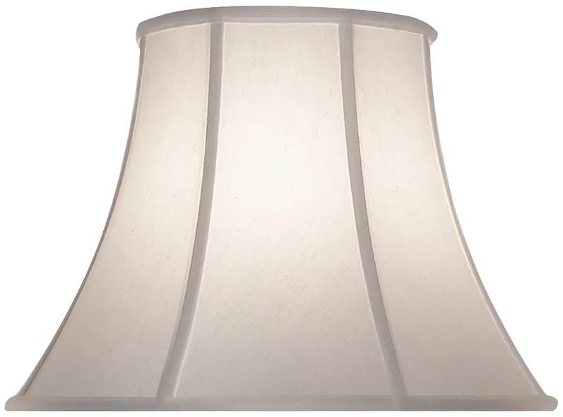 Pearl Supreme Satin Bell Lamp Shade 10x19x14 (Spider)