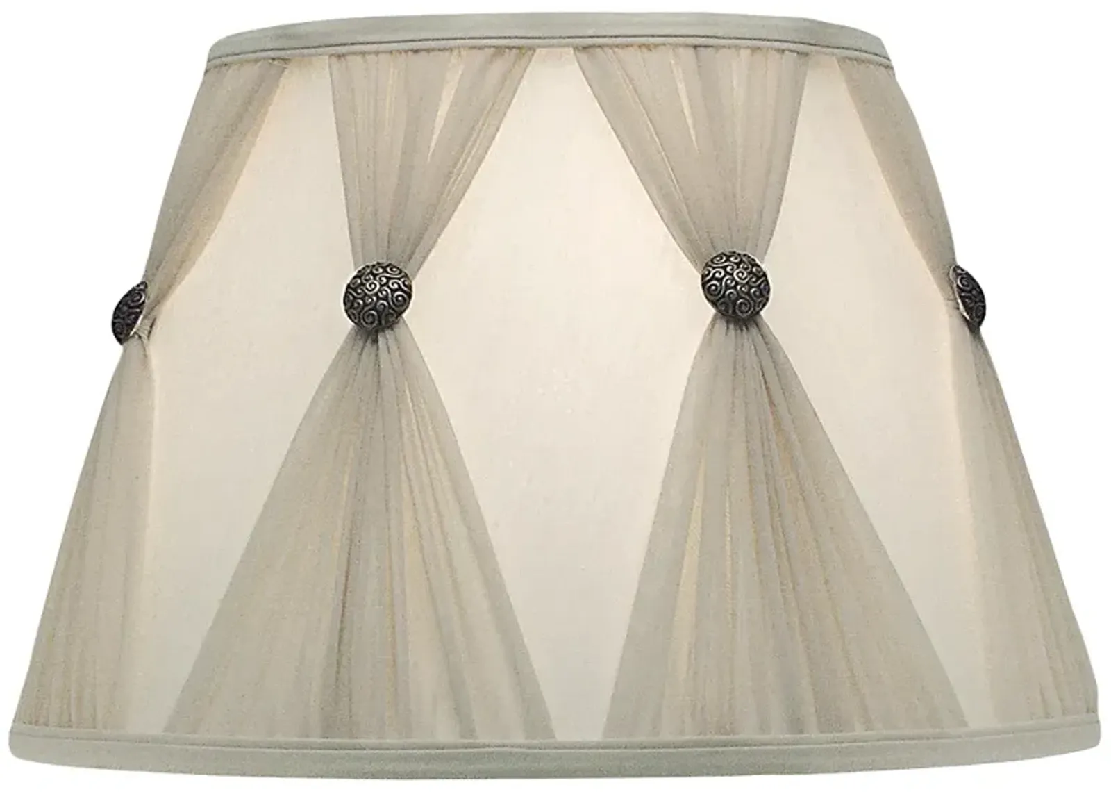 Stiffel Ivory Champagne Pinch Pleat Shade 11x18x12 (Spider)