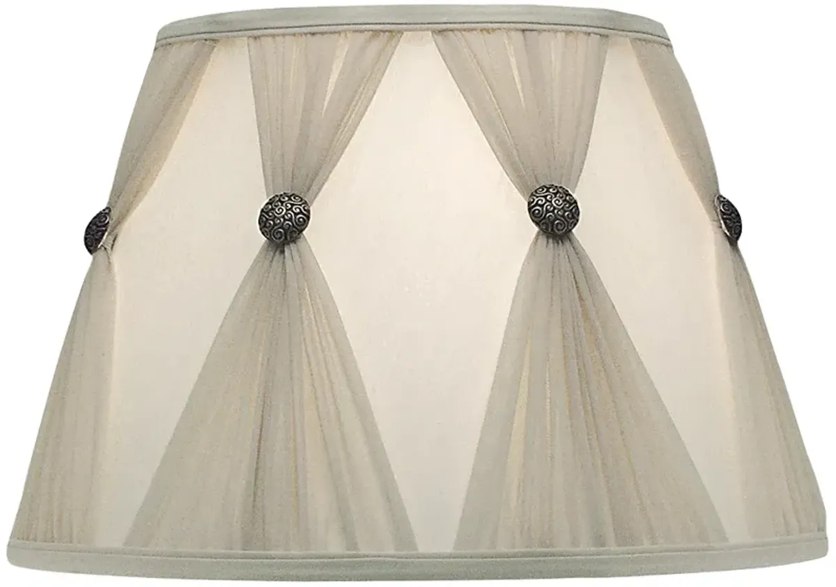 Stiffel Ivory Champagne Pinch Pleat Shade 11x18x12 (Spider)